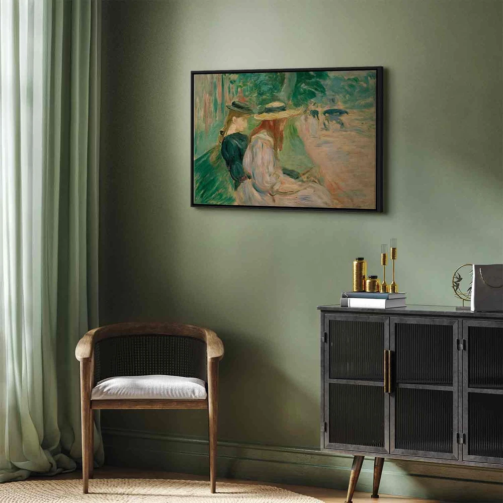 Paveikslas Berthe Morisot - Ant suolo Bulonės miške