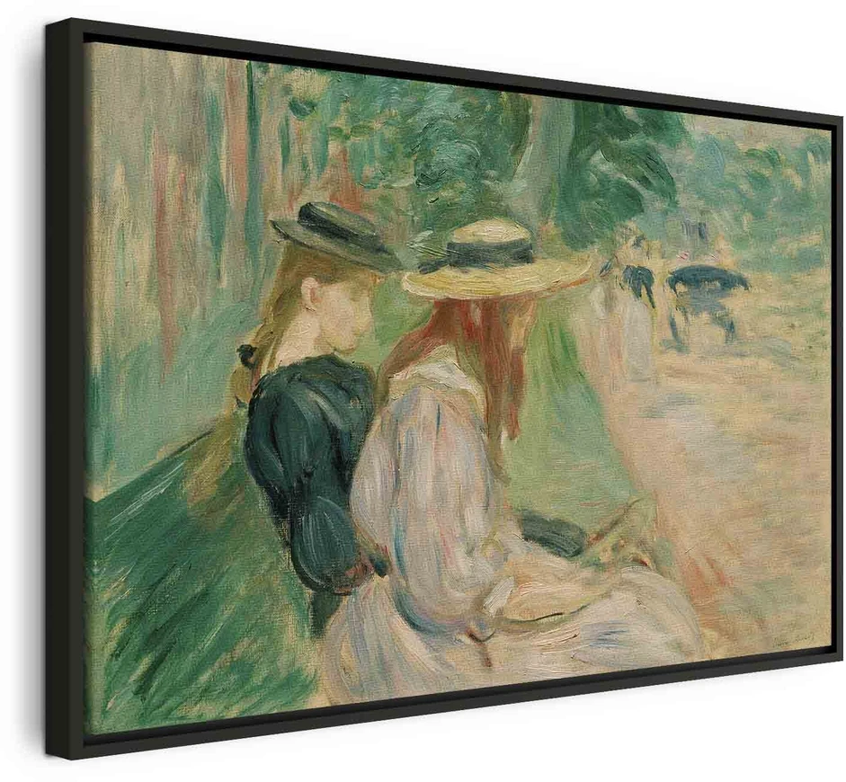 Paveikslas Berthe Morisot - Ant suolo Bulonės miške