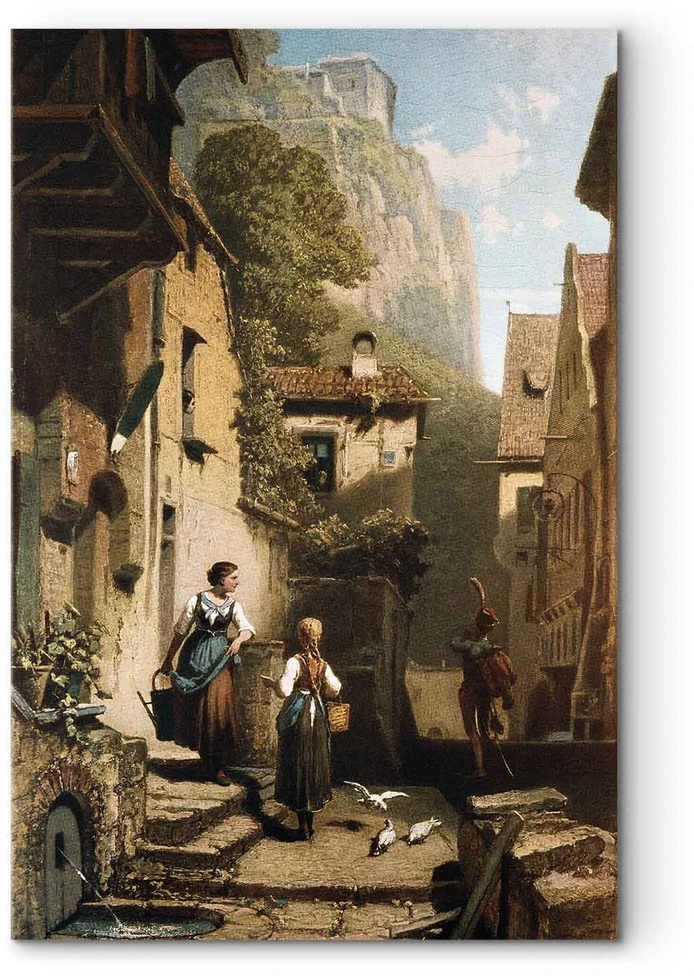 Paveikslas Carl Spitzweg - Palėpės kambarėlyje