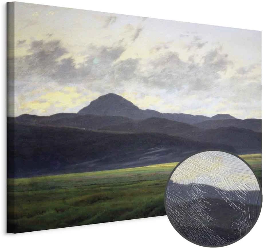 Paveikslas Caspar David Friedrich - Kalnų peizažas Bohemijoje