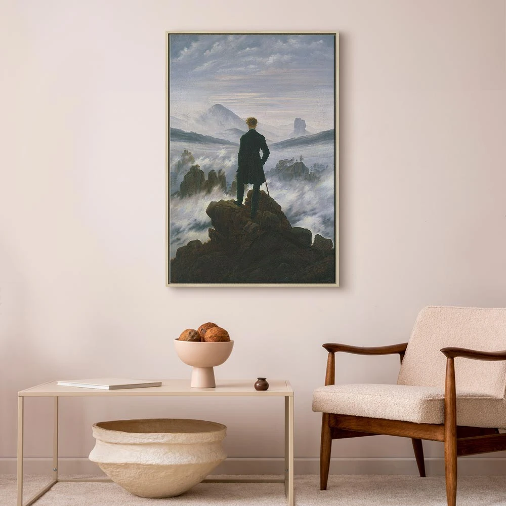 Paveikslas Caspar David Friedrich - Klajūnas virš rūko jūros