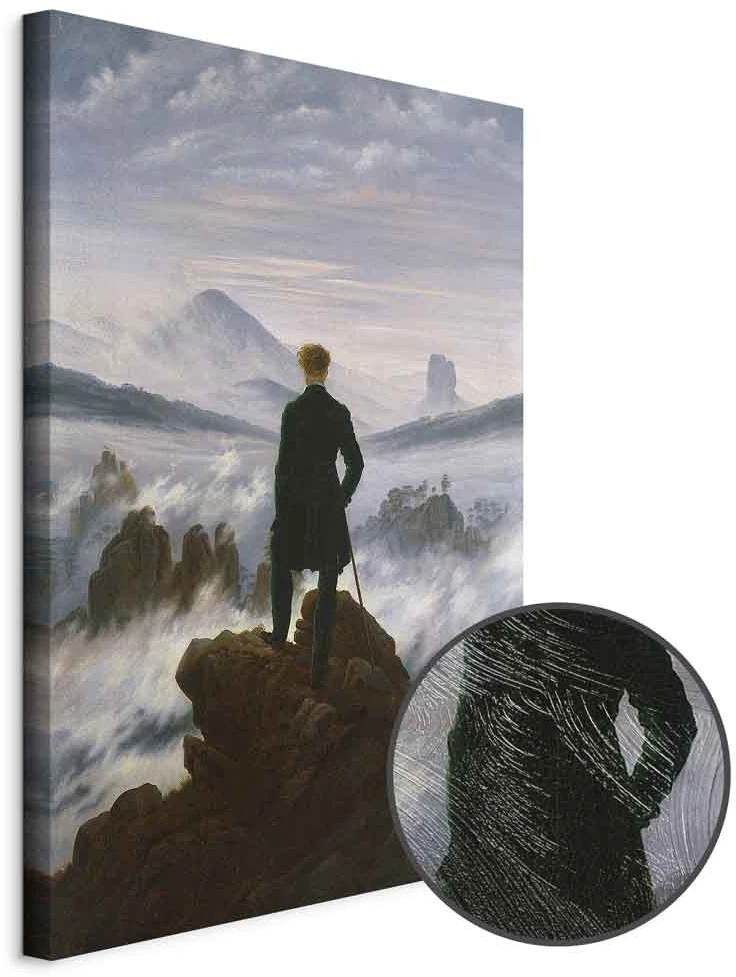 Paveikslas Caspar David Friedrich - Klajūnas virš rūko jūros