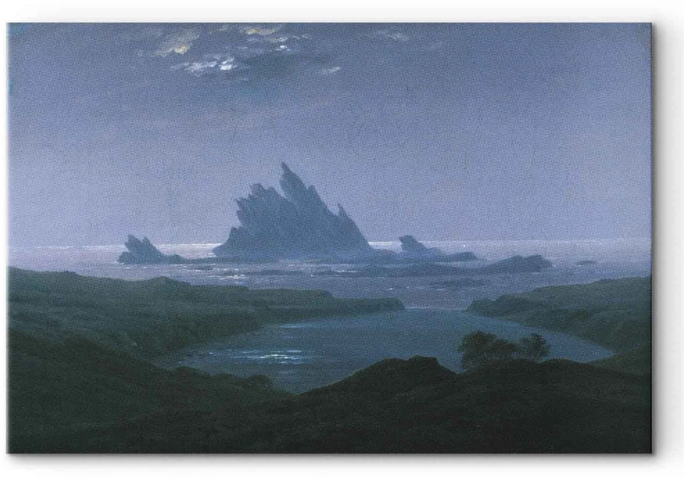 Paveikslas Caspar David Friedrich - Uolos prie jūros kranto