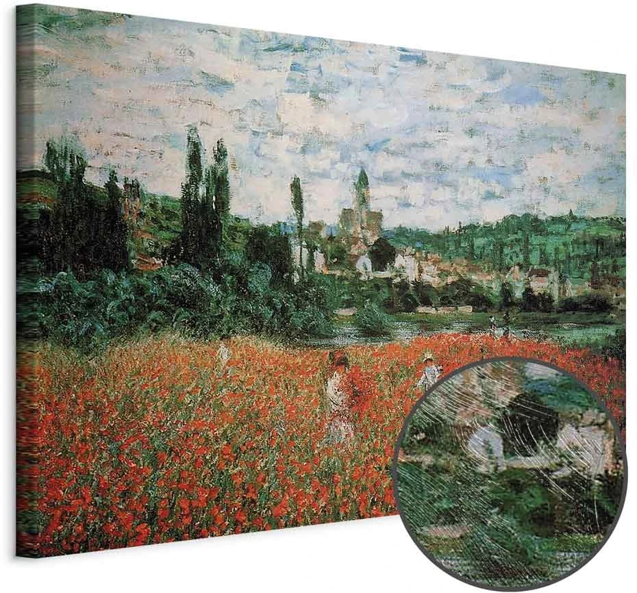 Paveikslas Claude Monet - Aguonų laukas prie Vétheuil