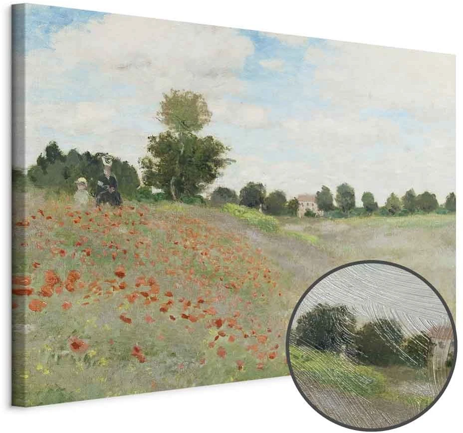 Paveikslas Claude Monet - Aguonų laukas prie Aržantėjaus
