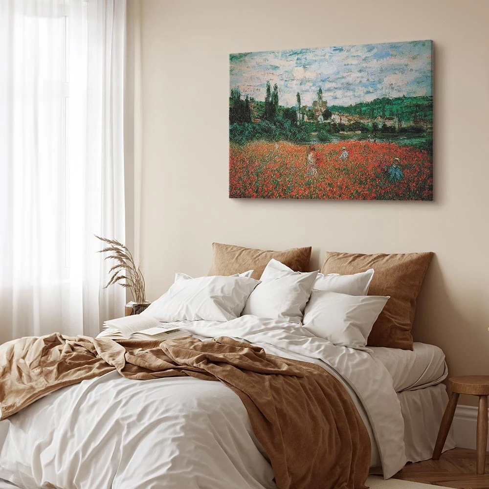 Paveikslas Claude Monet - Aguonų laukas prie Vétheuil