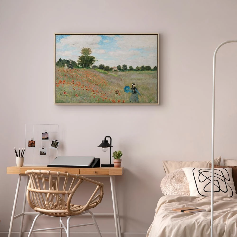 Paveikslas Claude Monet - Aguonų laukas prie Aržantėjaus