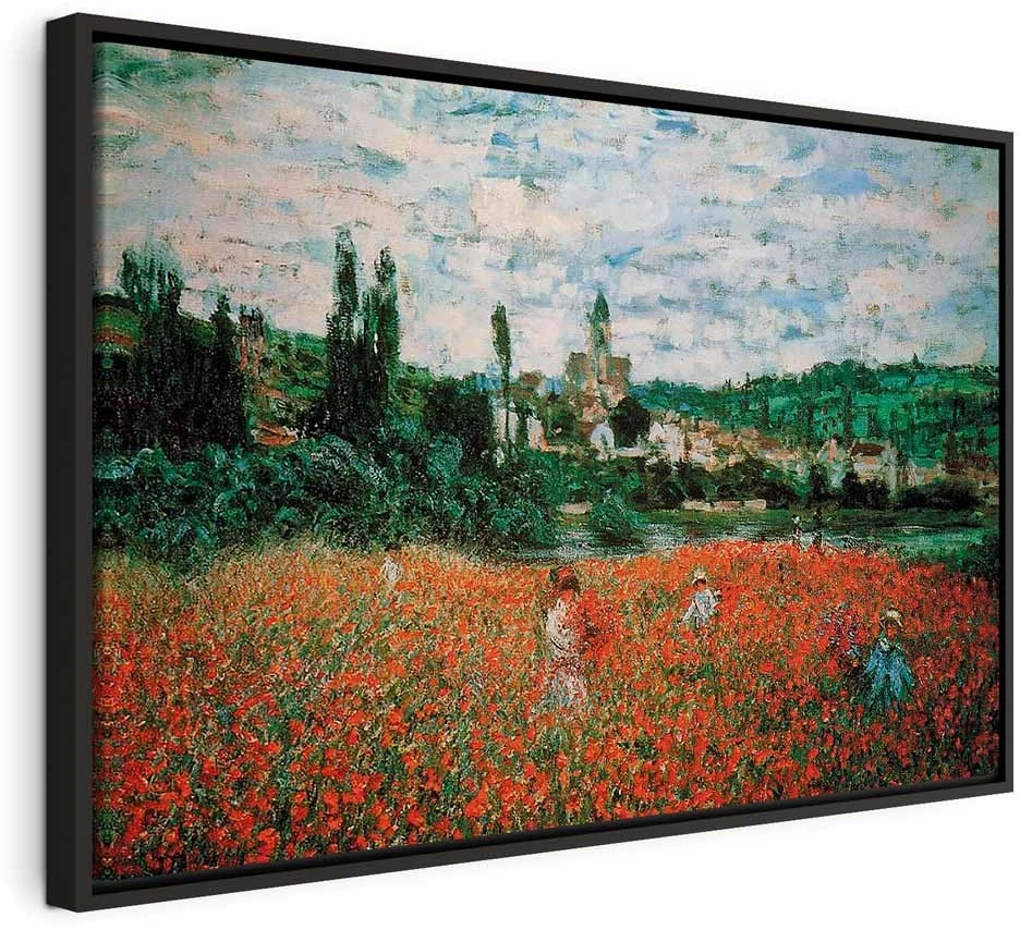 Paveikslas Claude Monet - Aguonų laukas prie Vétheuil