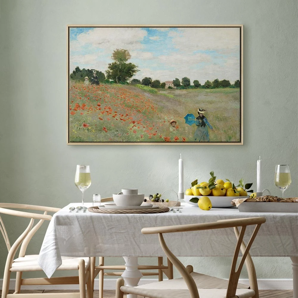 Paveikslas Claude Monet - Aguonų laukas prie Aržantėjaus