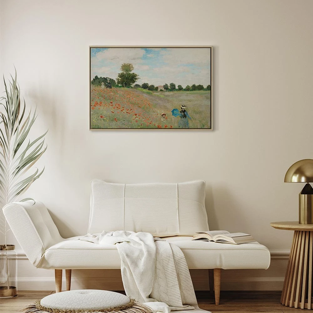 Paveikslas Claude Monet - Aguonų laukas prie Aržantėjaus
