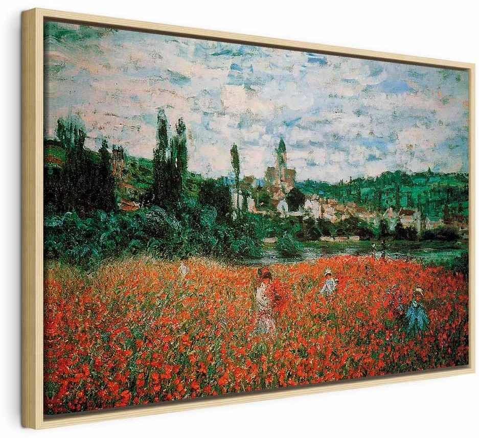 Paveikslas Claude Monet - Aguonų laukas prie Vétheuil