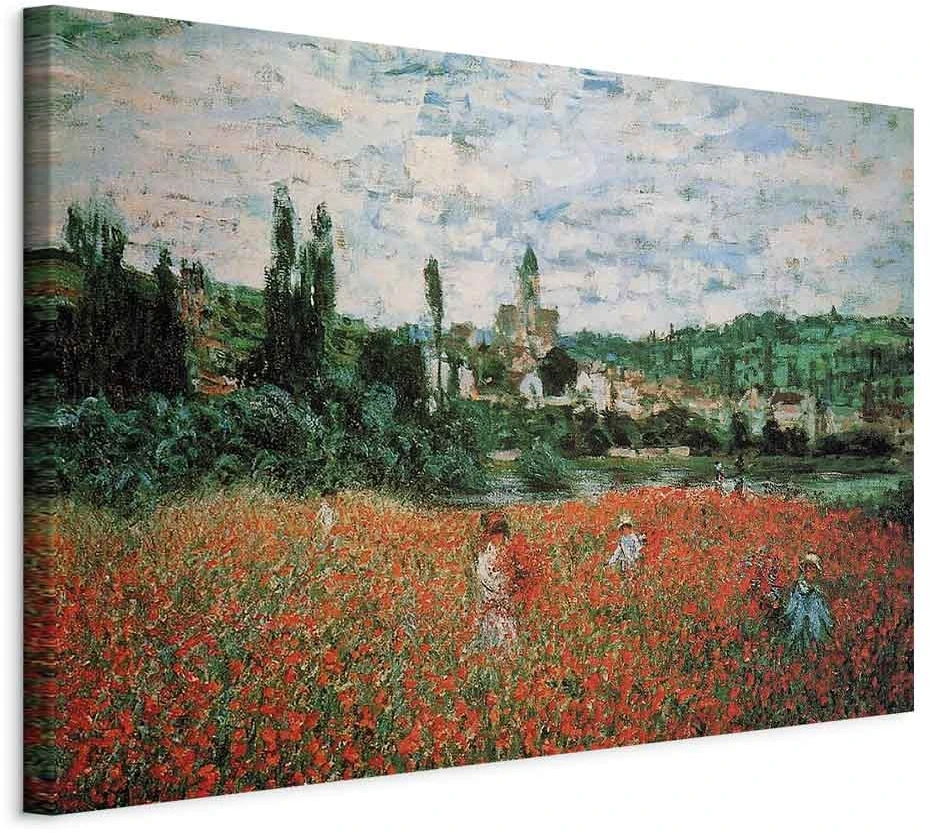 Paveikslas Claude Monet - Aguonų laukas prie Vétheuil