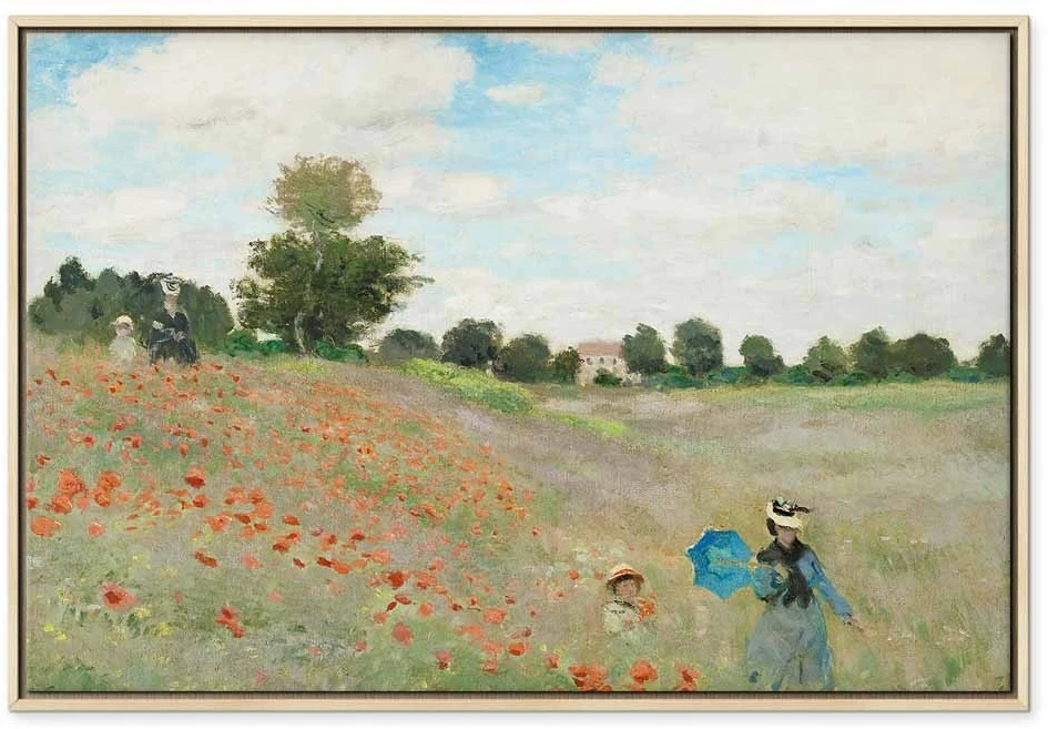 Paveikslas Claude Monet - Aguonų laukas prie Aržantėjaus