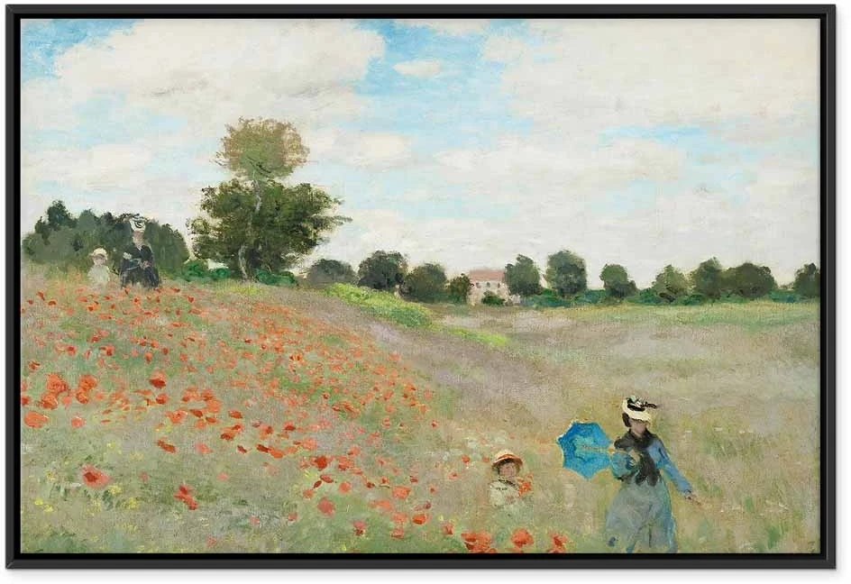 Paveikslas Claude Monet - Aguonų laukas prie Aržantėjaus