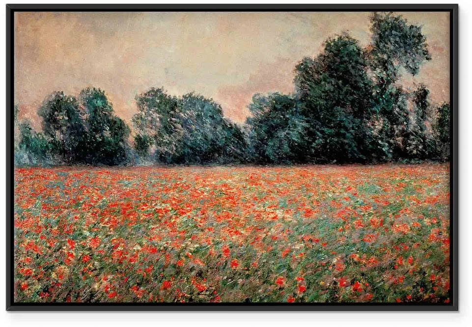 Paveikslas Claude Monet - Laukas su laukinėmis aguonomis