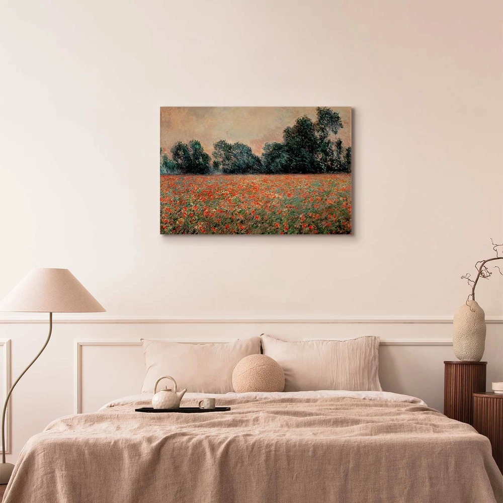 Paveikslas Claude Monet - Laukas su laukinėmis aguonomis