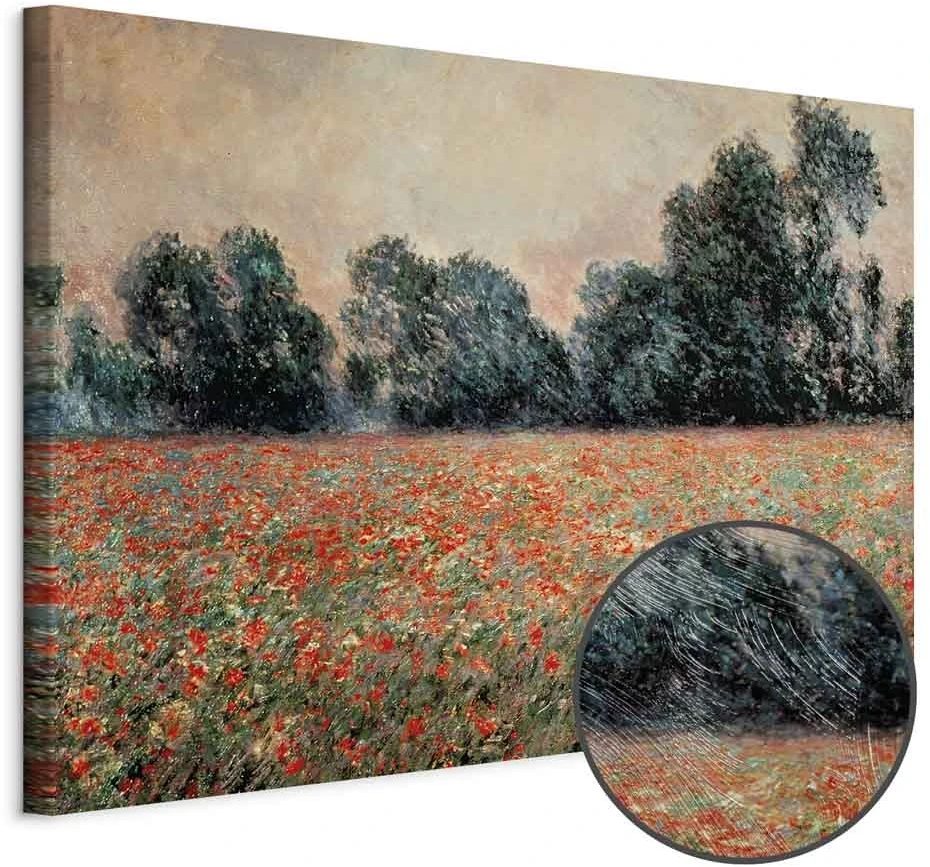 Paveikslas Claude Monet - Laukas su laukinėmis aguonomis