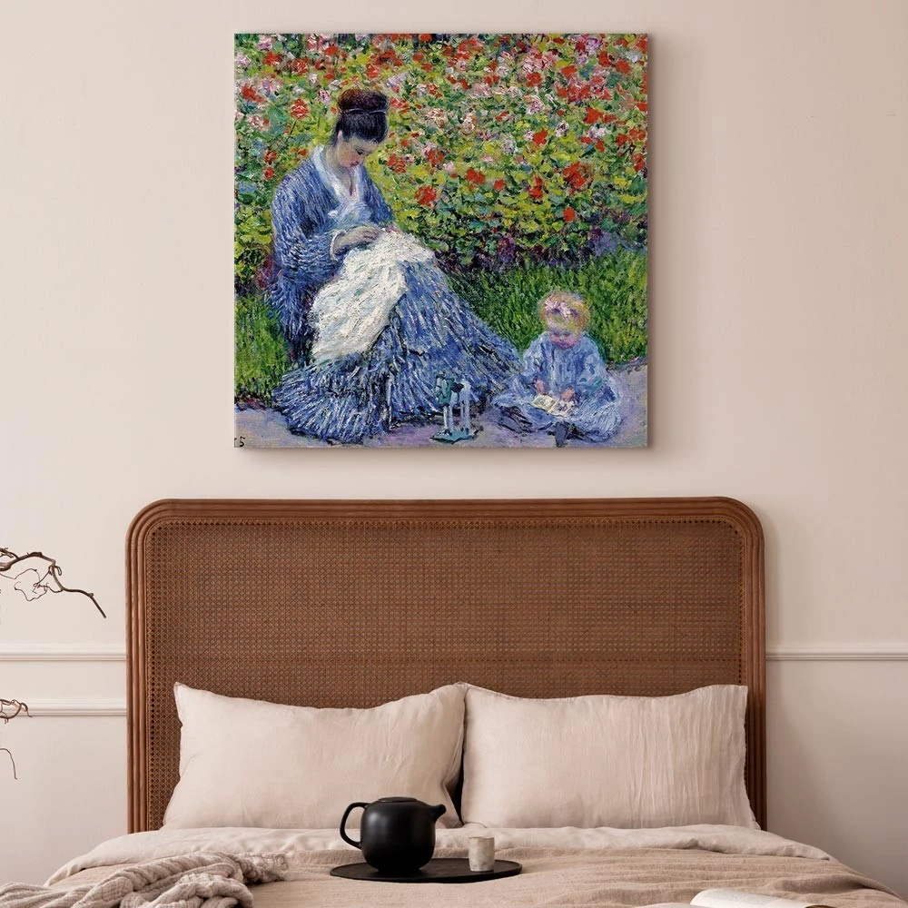 Paveikslas Claude Monet - Madam Monė ir jos sūnus