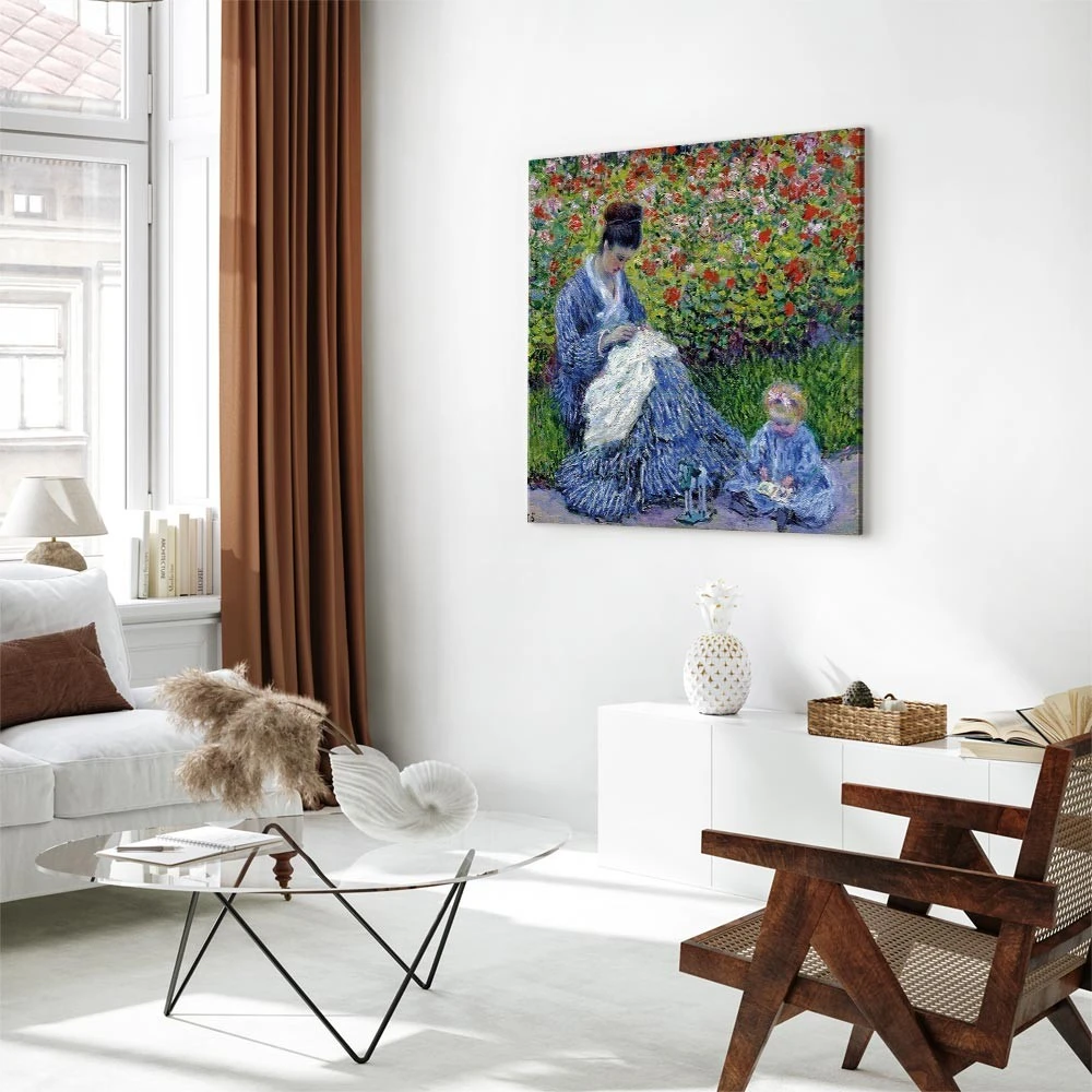 Paveikslas Claude Monet - Madam Monė ir jos sūnus