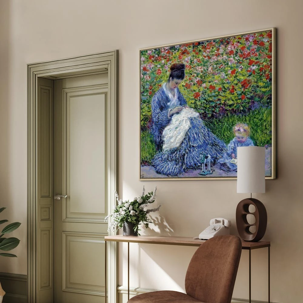 Paveikslas Claude Monet - Madam Monė ir jos sūnus