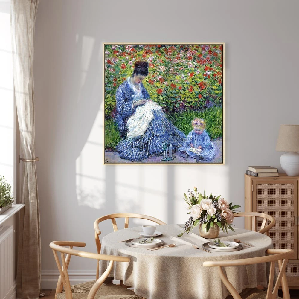Paveikslas Claude Monet - Madam Monė ir jos sūnus