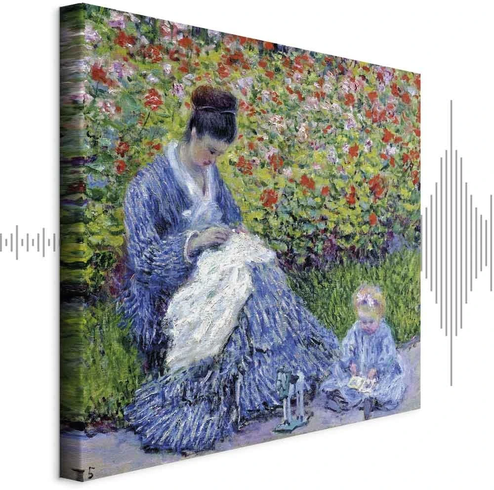 Paveikslas Claude Monet - Madam Monė ir jos sūnus