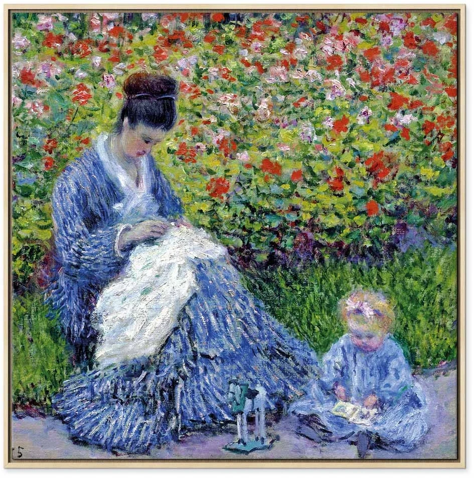 Paveikslas Claude Monet - Madam Monė ir jos sūnus