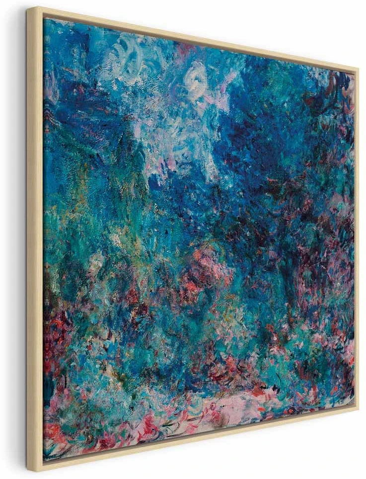 Paveikslas Claude Monet - Menininko namas, matomas iš rožių sodo