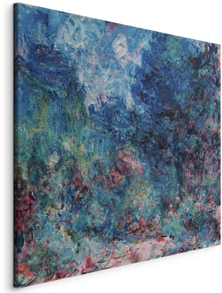 Paveikslas Claude Monet - Menininko namas, matomas iš rožių sodo