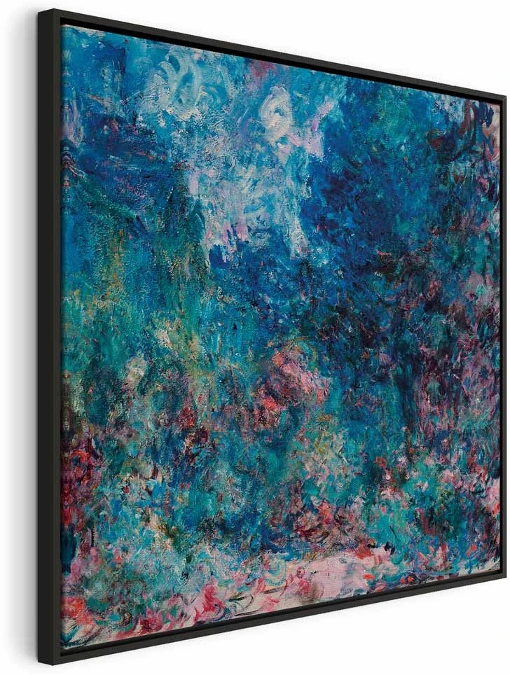 Paveikslas Claude Monet - Menininko namas, matomas iš rožių sodo