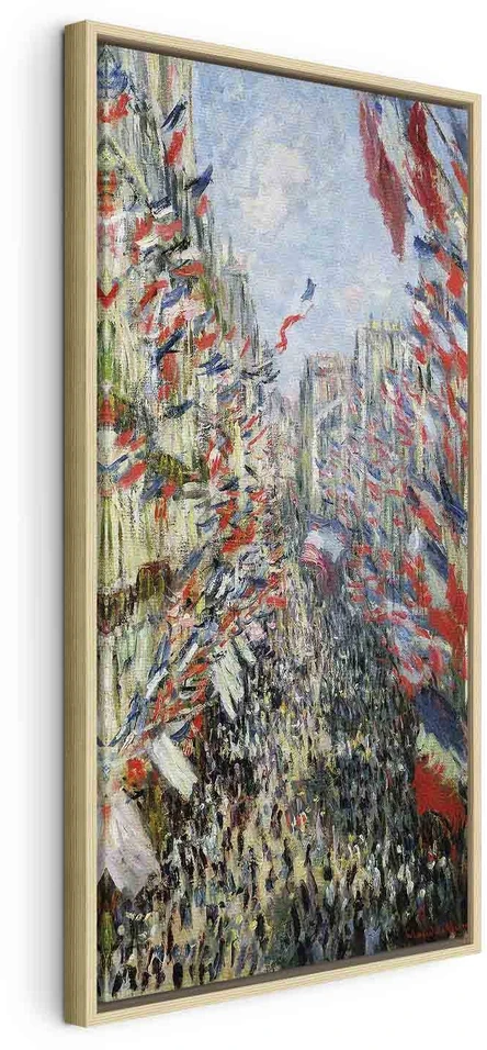 Paveikslas Claude Monet - Monorgėjaus gatvė Paryžiuje, 1896 m. birželio 30-osios šventė