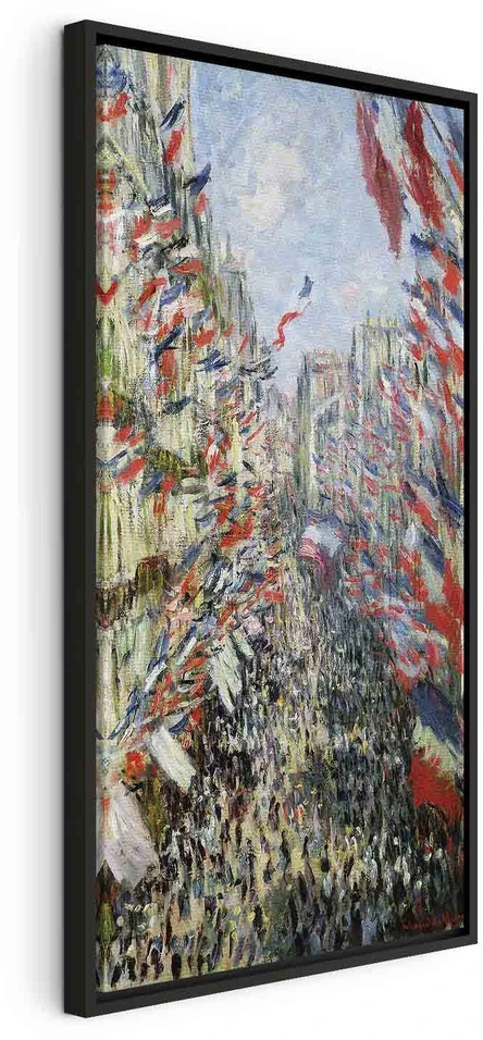 Paveikslas Claude Monet - Monorgėjaus gatvė Paryžiuje, 1896 m. birželio 30-osios šventė