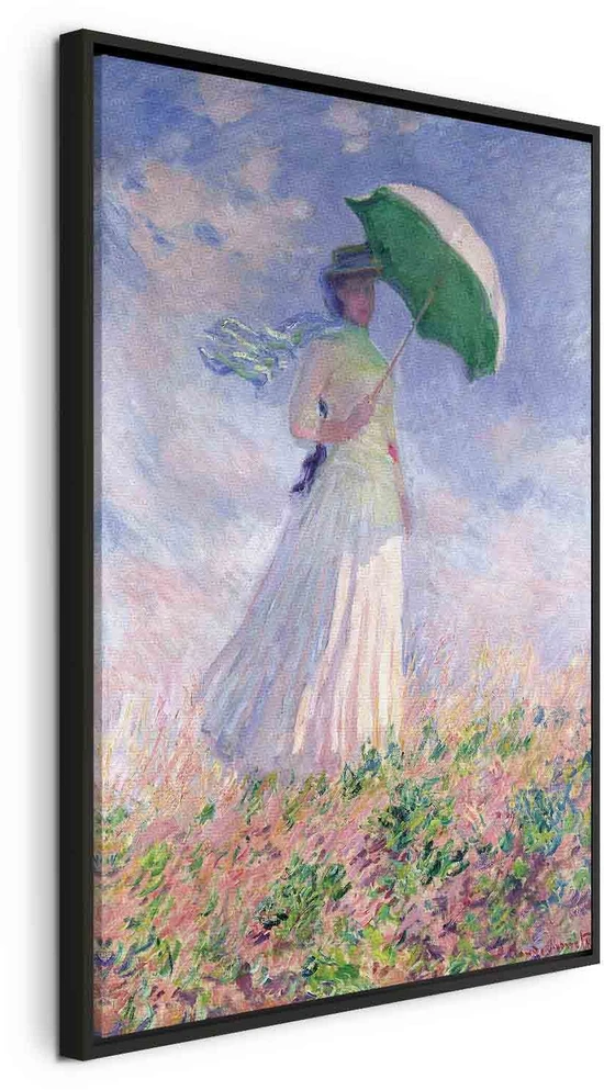 Paveikslas Claude Monet - Moteris su skėčiu, žvelgianti į dešinę