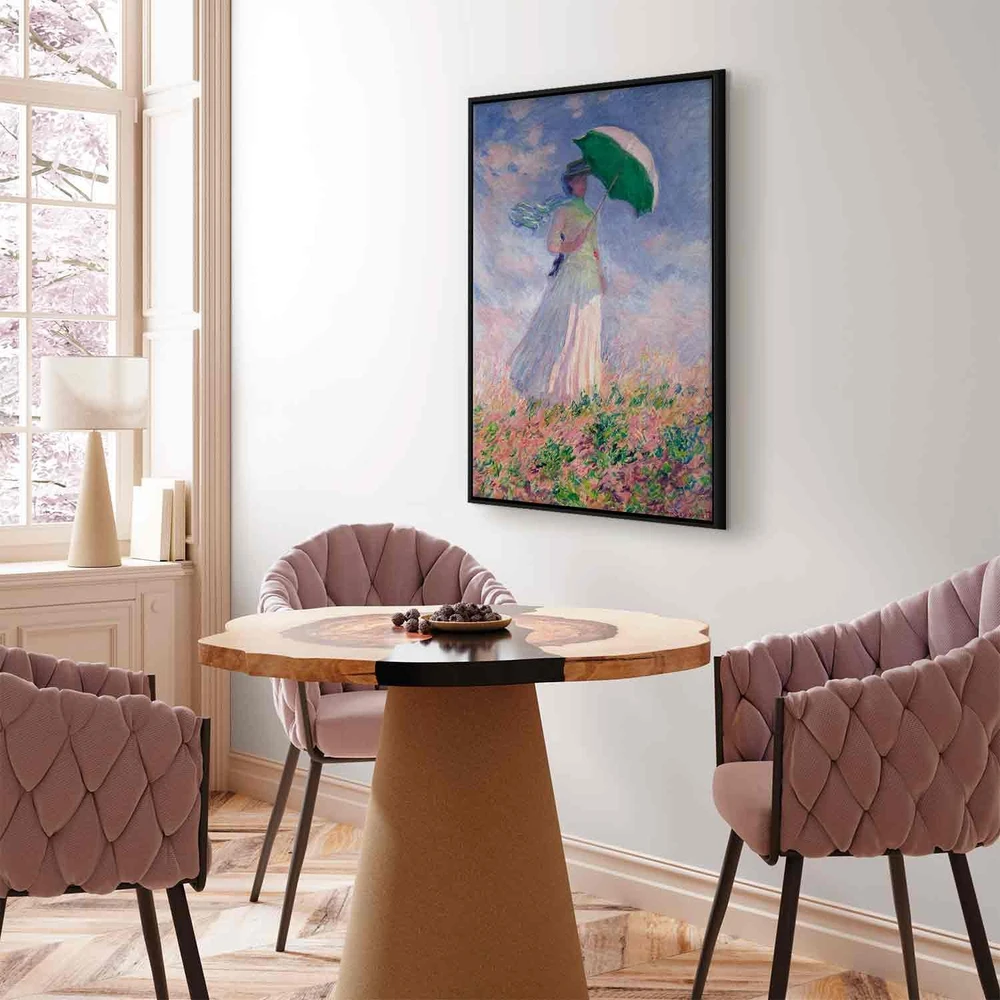 Paveikslas Claude Monet - Moteris su skėčiu, žvelgianti į dešinę