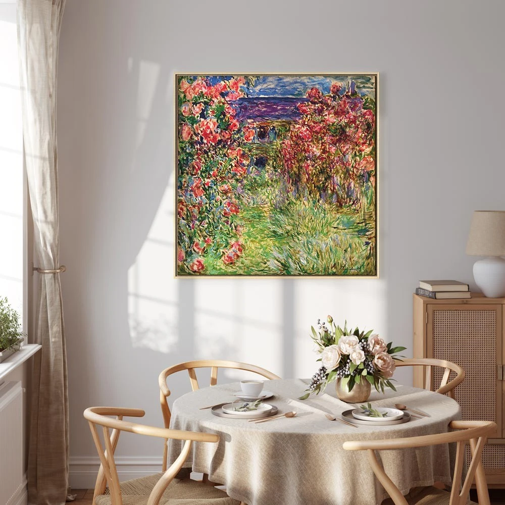 Paveikslas Claude Monet - Namas rožėse