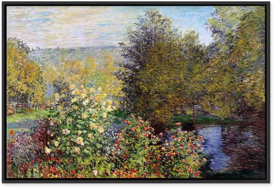 Paveikslas Claude Monet - Sodas Montgeron, detalė