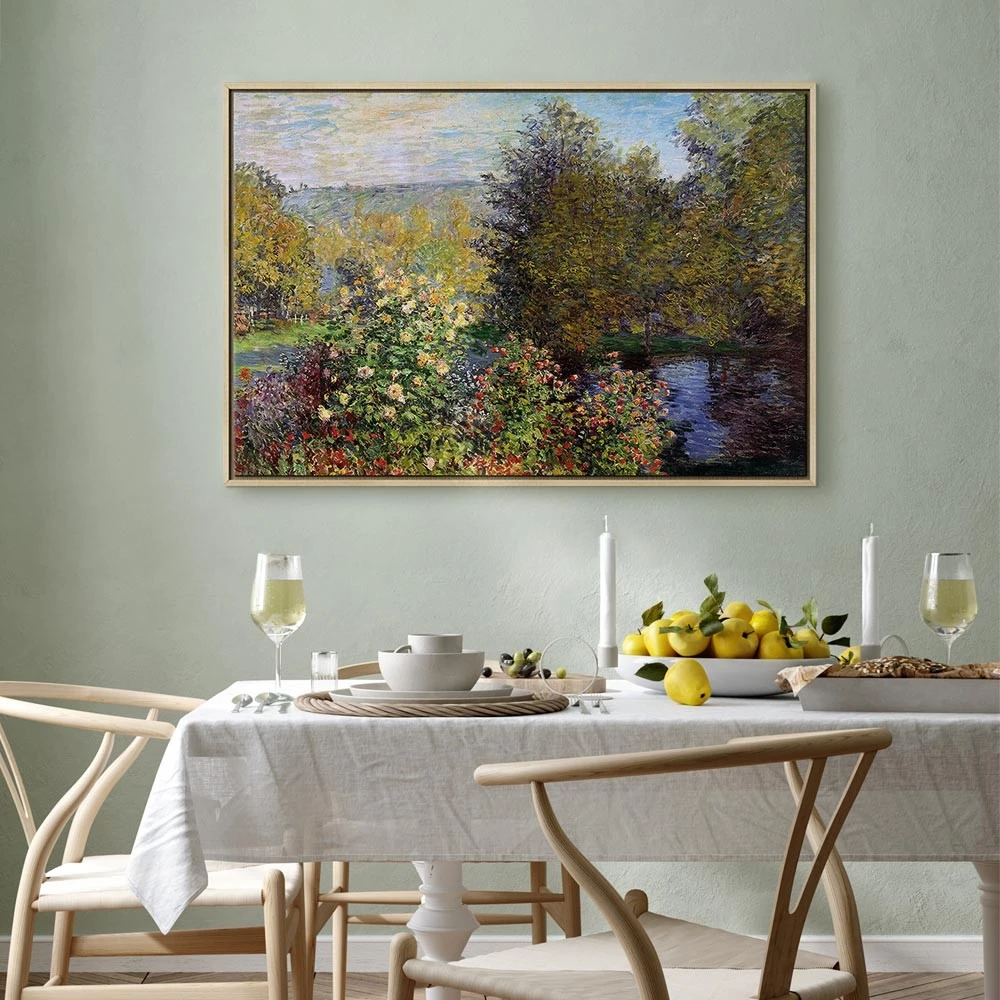 Paveikslas Claude Monet - Sodas Montgeron, detalė