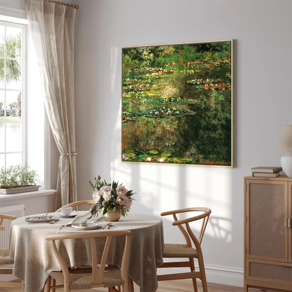 Paveikslas Claude Monet - Tvenkinys su vandens lelijomis