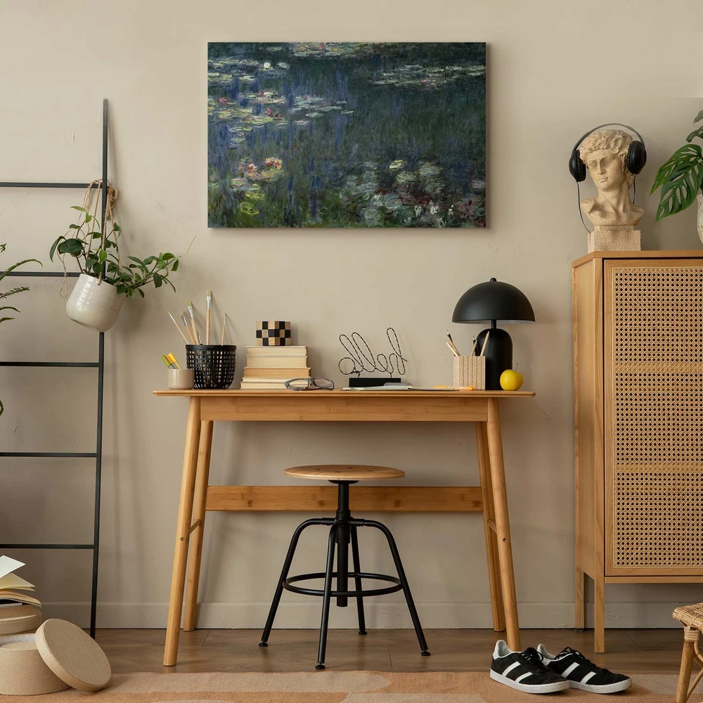 Paveikslas Claude Monet - Vandens lelijos. Žali atspindžiai