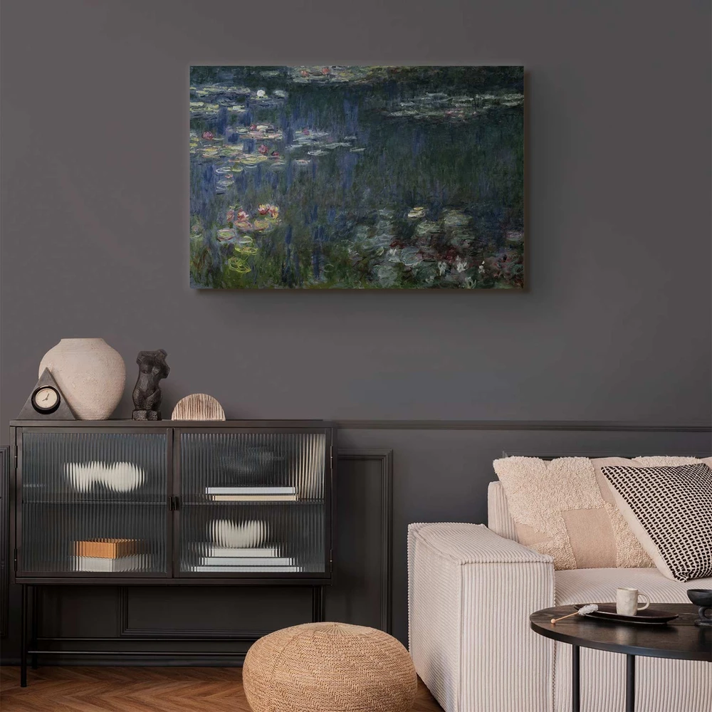 Paveikslas Claude Monet - Vandens lelijos. Žali atspindžiai