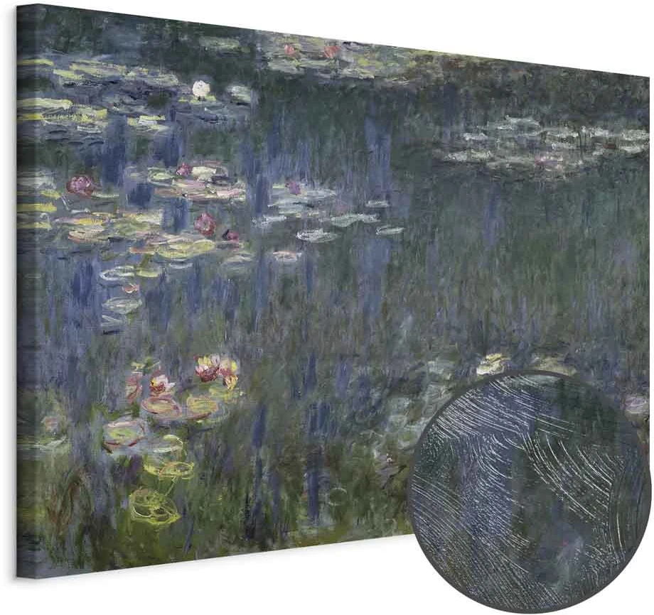 Paveikslas Claude Monet - Vandens lelijos. Žali atspindžiai