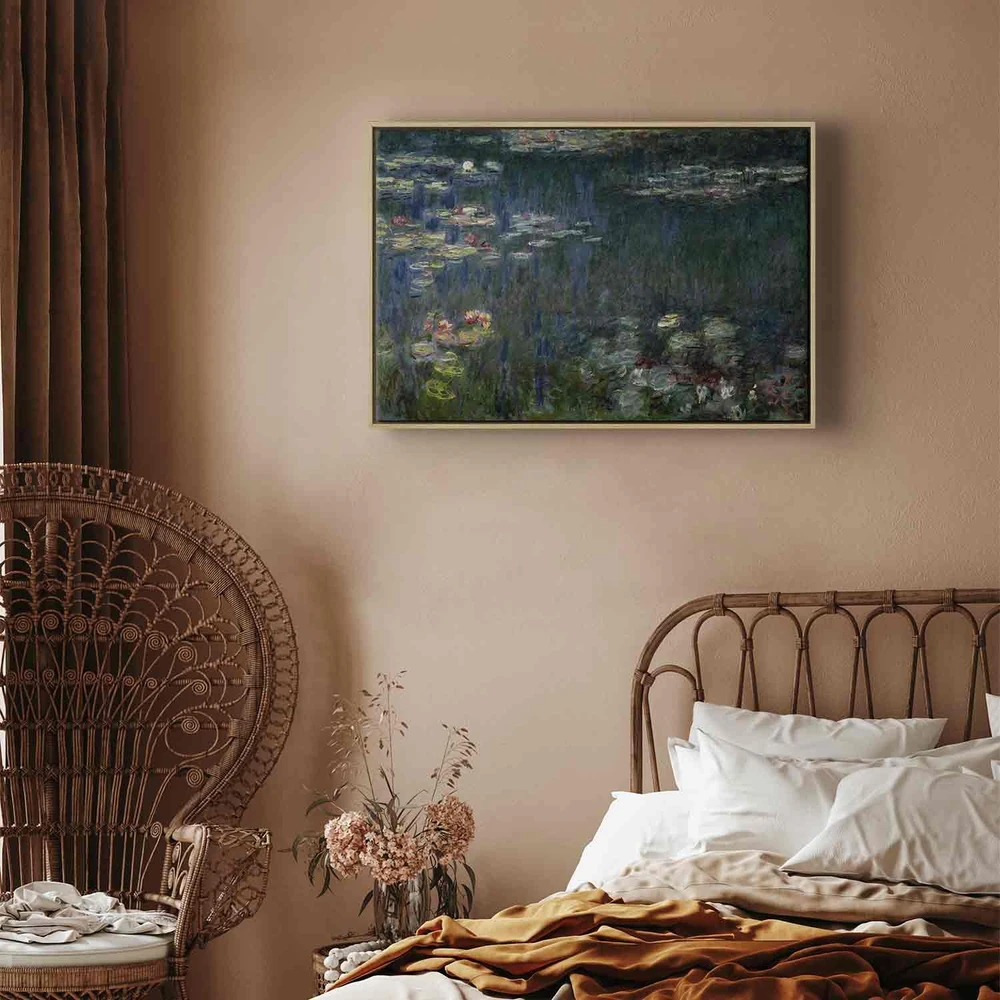 Paveikslas Claude Monet - Vandens lelijos. Žali atspindžiai