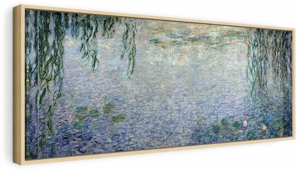 Paveikslas Claude Monet - Vandens lelijos. Giedras rytas su gluosniais