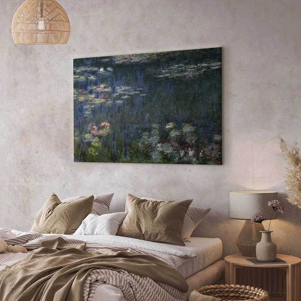 Paveikslas Claude Monet - Vandens lelijos. Žali atspindžiai