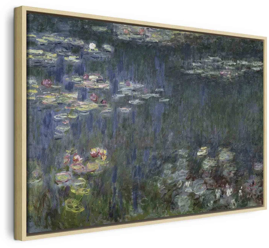 Paveikslas Claude Monet - Vandens lelijos. Žali atspindžiai