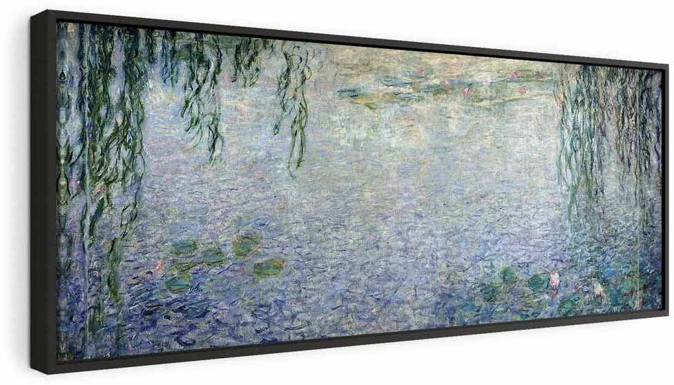Paveikslas Claude Monet - Vandens lelijos. Giedras rytas su gluosniais