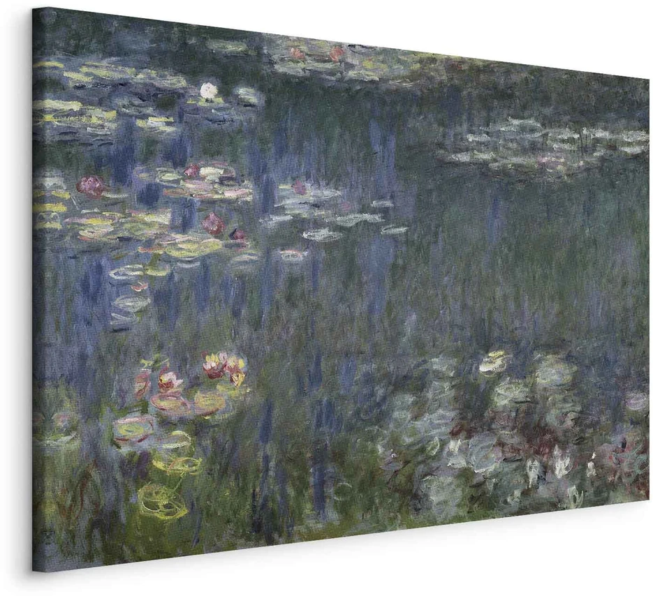 Paveikslas Claude Monet - Vandens lelijos. Žali atspindžiai