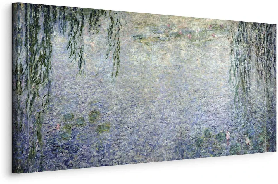 Paveikslas Claude Monet - Vandens lelijos. Giedras rytas su gluosniais