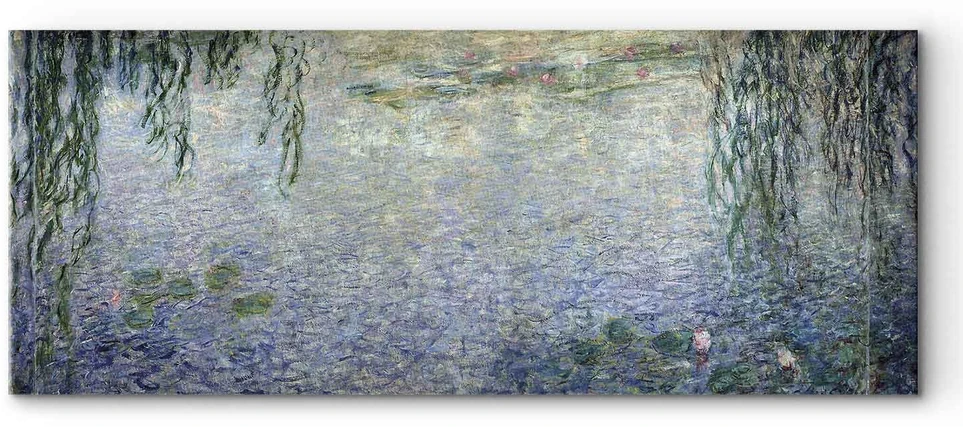 Paveikslas Claude Monet - Vandens lelijos. Giedras rytas su gluosniais