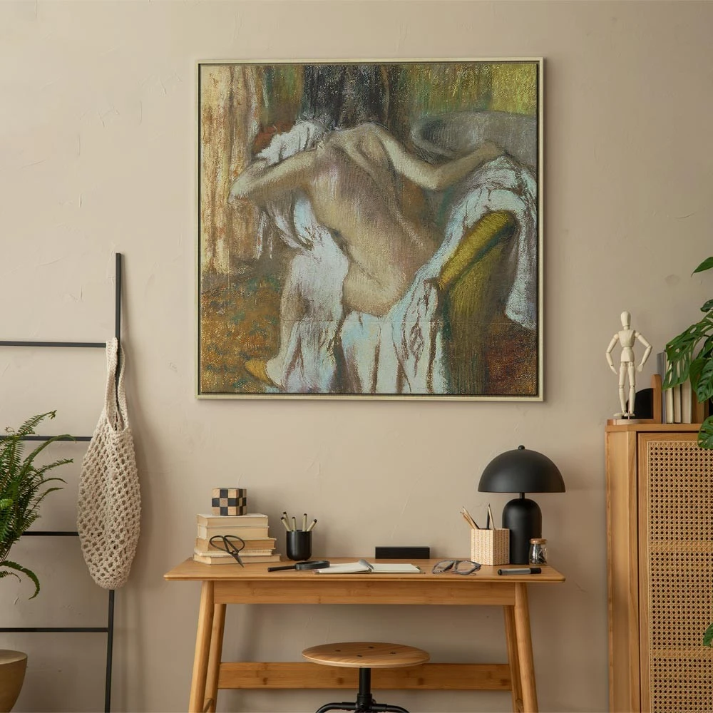 Paveikslas Edgar Degas - Besišluostanti moteris